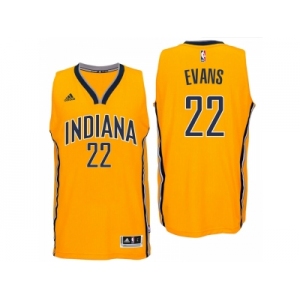 Indiana Pacers #22 Jeremy Evans 2016 Alternate Gold New Swingman Jersey