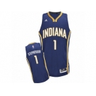 Men Adidas Indiana Pacers #1 Lance Stephenson Swingman Navy Blue Road NBA Jersey