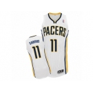 Men Adidas Indiana Pacers #11 Domantas Sabonis Authentic White Home NBA Jersey