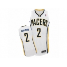 Men Adidas Indiana Pacers #2 Darren Collison Authentic White Home NBA Jersey