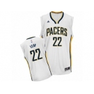 Men Adidas Indiana Pacers #22 T. J. Leaf Swingman White Home NBA Jersey