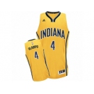 Men Adidas Indiana Pacers #4 Victor Oladipo Swingman Gold Alternate NBA Jersey