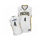 Men Adidas Indiana Pacers #4 Victor Oladipo Swingman White Home NBA Jersey