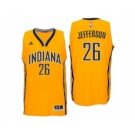 Men Indiana Pacers #26 Al Jefferson Alternate Gold New Swingman Jersey