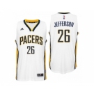 Men Indiana Pacers #26 Al Jefferson Home White New Swingman Jersey