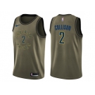 Men Nike Indiana Pacers #2 Darren Collison Green Salute to Service NBA Swingman Jersey