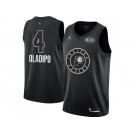 Men Nike Indiana Pacers #4 Victor Oladipo Black NBA Jordan Swingman 2018 All-Star Game Jersey