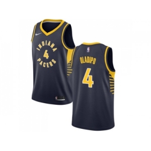 Men Nike Indiana Pacers #4 Victor Oladipo Navy Blue NBA Swingman Icon Edition Jersey