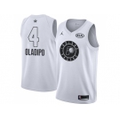 Men Nike Indiana Pacers #4 Victor Oladipo White NBA Jordan Swingman 2018 All-Star Game Jersey