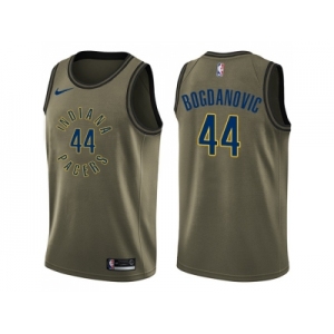 Men Nike Indiana Pacers #44 Bojan Bogdanovic Green Salute to Service NBA Swingman Jersey