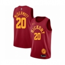 Men's Indiana Pacers #20 Doug McDermott Authentic Red Hardwood Classics Basketball Jersey