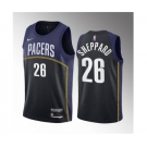 Men's Indiana Pacers #26 Ben Sheppard Blue 2023 Draft City Edition Stitched Basketball Jersey