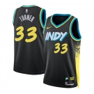 Men's Indiana Pacers #33 Myles Turner Black 2023-24 City Edition Stitched Basketball Jersey