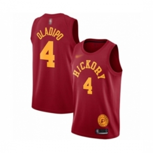 Men's Indiana Pacers #4 Victor Oladipo Authentic Red Hardwood Classics Basketball Jersey