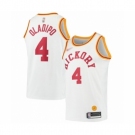 Men's Indiana Pacers #4 Victor Oladipo Authentic White Hardwood Classics Basketball Jersey