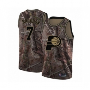 Men's Indiana Pacers #7 Malcolm Brogdon Swingman Camo Realtree Collection Basketball Jersey