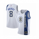 Men's Indiana Pacers #8 Justin Holiday Swingman White Basketball Jersey 2019-20 City Edition