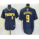 Men's Indiana Pacers #9 TJ McConnell Navy 2025 Finals Vapor Stitched Baseball Jersey