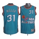 Men's Mitchell and Ness Indiana Pacers #31 Reggie Miller Swingman Light Blue 1996 All Star Throwback NBA Jersey