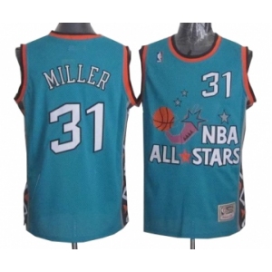 Men's Mitchell and Ness Indiana Pacers #31 Reggie Miller Swingman Light Blue 1996 All Star Throwback NBA Jersey