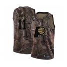 Men's Nike Indiana Pacers #11 Domantas Sabonis Swingman Camo Realtree Collection NBA Jersey