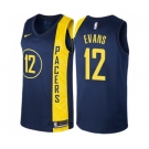 Men's Nike Indiana Pacers #12 Tyreke Evans Swingman Navy Blue NBA Jersey - City Edition