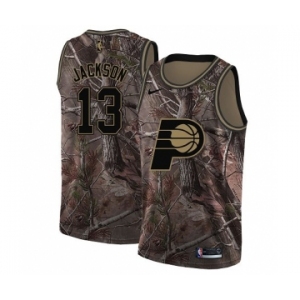 Men's Nike Indiana Pacers #13 Mark Jackson Swingman Camo Realtree Collection NBA Jersey