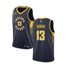 Men's Nike Indiana Pacers #13 Paul George Swingman Navy Blue Road NBA Jersey - Icon Edition