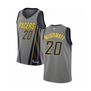 Men's Nike Indiana Pacers #20 Doug McDermott Authentic Gray NBA Jersey - City Edition
