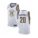 Men's Nike Indiana Pacers #20 Doug McDermott Authentic White NBA Jersey - Association Edition