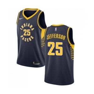 Men's Nike Indiana Pacers #25 Al Jefferson Swingman Navy Blue NBA Jersey - Icon Edition
