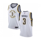 Men's Nike Indiana Pacers #3 Aaron Holiday Authentic White NBA Jersey - Association Edition