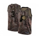 Men's Nike Indiana Pacers #3 Joe Young Swingman Camo Realtree Collection NBA Jersey