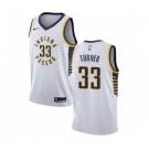 Men's Nike Indiana Pacers #33 Myles Turner Swingman White NBA Jersey - Association Edition