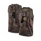 Men's Nike Indiana Pacers #4 Victor Oladipo Swingman Camo Realtree Collection NBA Jersey