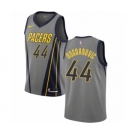 Men's Nike Indiana Pacers #44 Bojan Bogdanovic Authentic Gray NBA Jersey - City Edition