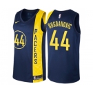 Men's Nike Indiana Pacers #44 Bojan Bogdanovic Swingman Navy Blue NBA Jersey - City Edition