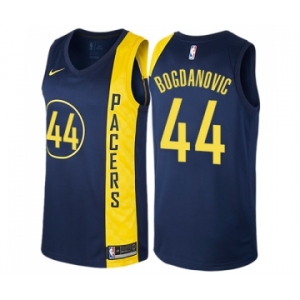 Men's Nike Indiana Pacers #44 Bojan Bogdanovic Swingman Navy Blue NBA Jersey - City Edition