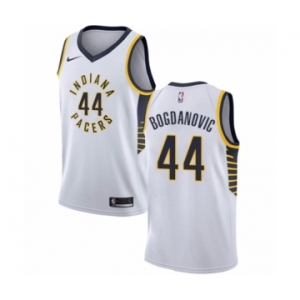 Men's Nike Indiana Pacers #44 Bojan Bogdanovic Swingman White NBA Jersey - Association Edition