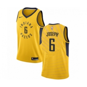 Men's Nike Indiana Pacers #6 Cory Joseph Swingman Gold NBA Jersey Statement Edition