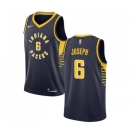 Men's Nike Indiana Pacers #6 Cory Joseph Swingman Navy Blue Road NBA Jersey - Icon Edition