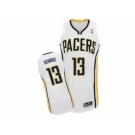 NBA Men Revolution 30 Indiana Pacers #13 Paul George White Stitched Jersey