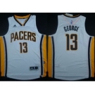 NBA Men Revolution 30 Indiana Pacers #13 Paul George White Stitched Jerseys