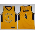 Nike Indiana Pacers #4 Victor Oladipo Gold NBA Swingman Statement Edition Jersey