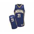 nba indiana pacers #21 west blue[revolution 30 swingman]