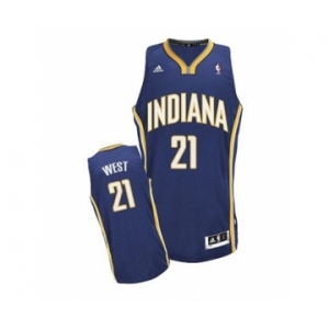 nba indiana pacers #21 west blue[revolution 30 swingman]