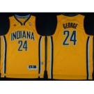 nba indiana pacers #24 george yellow[revolution 30 swingman]