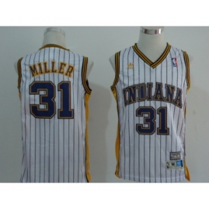 nba indiana pacers #31 miller white stripe(fans edition)