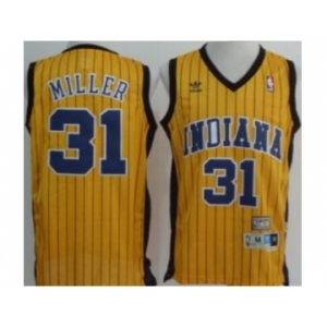 nba indiana pacers #31 miller yellow (stripe fans edition)