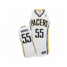 nba indiana pacers #55 hibbert white